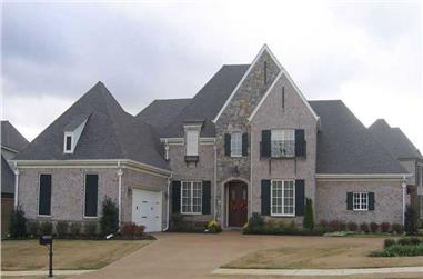 4-Bedroom, 3555 Sq Ft Southern House Plan - 170-1571 - Front Exterior