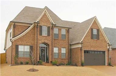 3-Bedroom, 2323 Sq Ft Southern House Plan - 170-1586 - Front Exterior