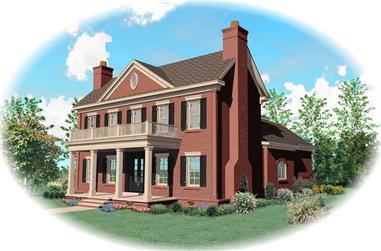 4-Bedroom, 4295 Sq Ft Southern House Plan - 170-1630 - Front Exterior