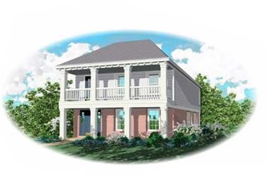 3-Bedroom, 1824 Sq Ft Southern House Plan - 170-1653 - Front Exterior