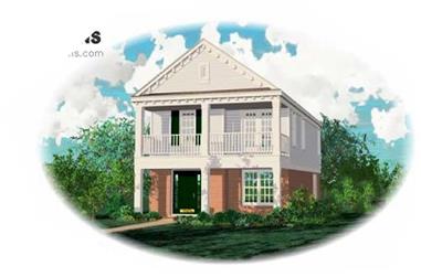 2-Bedroom, 1731 Sq Ft Southern House Plan - 170-1659 - Front Exterior