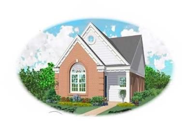 2-Bedroom, 1126 Sq Ft Bungalow House Plan - 170-1698 - Front Exterior