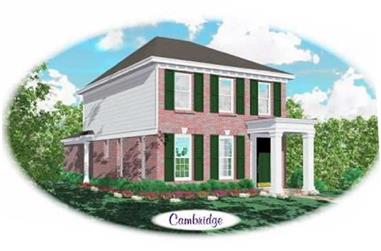 2-Bedroom, 1320 Sq Ft Colonial House Plan - 170-1712 - Front Exterior