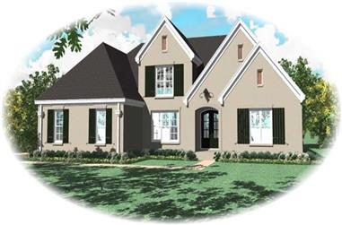 4-Bedroom, 3589 Sq Ft French House Plan - 170-1802 - Front Exterior
