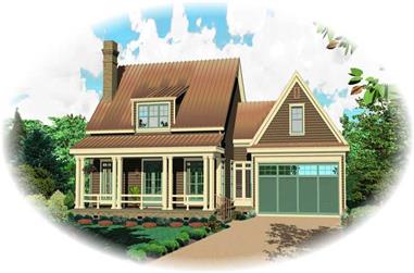 3-Bedroom, 1887 Sq Ft Cape Cod House Plan - 170-1821 - Front Exterior