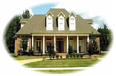 4-Bedroom, 4280 Sq Ft Country House Plan - 170-1890 - Front Exterior