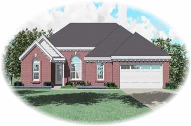 3-Bedroom, 1688 Sq Ft French House Plan - 170-1905 - Front Exterior