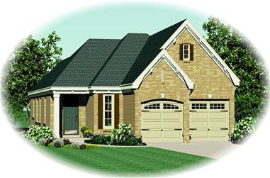 3-Bedroom, 1453 Sq Ft Country House Plan - 170-1913 - Front Exterior