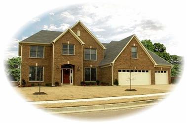 4-Bedroom, 3591 Sq Ft French House Plan - 170-1927 - Front Exterior
