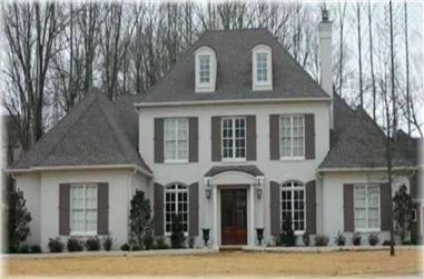 4-Bedroom, 4182 Sq Ft French House Plan - 170-1929 - Front Exterior