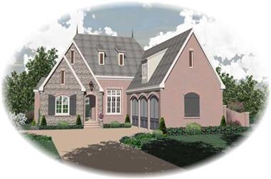 3-Bedroom, 4189 Sq Ft French House Plan - 170-1933 - Front Exterior