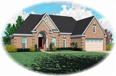 3-Bedroom, 1885 Sq Ft French House Plan - 170-1994 - Front Exterior