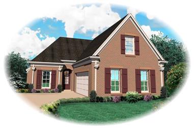 3-Bedroom, 2367 Sq Ft Country House Plan - 170-2001 - Front Exterior