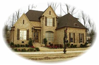 4-Bedroom, 4018 Sq Ft French House Plan - 170-2040 - Front Exterior