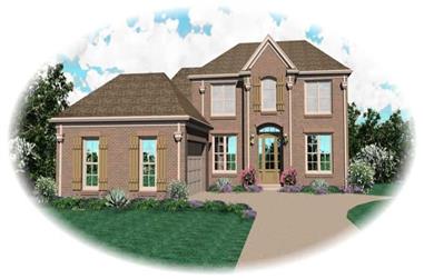 3-Bedroom, 2725 Sq Ft Country House Plan - 170-2043 - Front Exterior