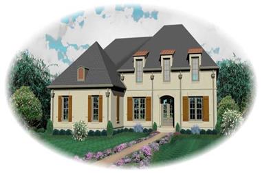 4-Bedroom, 3696 Sq Ft Country House Plan - 170-2077 - Front Exterior