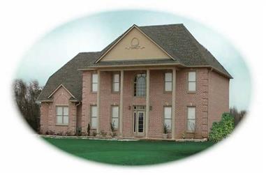 4-Bedroom, 3120 Sq Ft Colonial House Plan - 170-2081 - Front Exterior