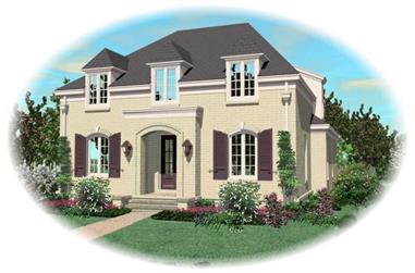 3-Bedroom, 3575 Sq Ft French House Plan - 170-2088 - Front Exterior