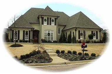 5-Bedroom, 3985 Sq Ft Luxury House Plan - 170-2100 - Front Exterior
