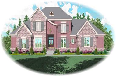 4-Bedroom, 3554 Sq Ft French House Plan - 170-2234 - Front Exterior