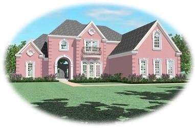 3-Bedroom, 3703 Sq Ft French House Plan - 170-2245 - Front Exterior