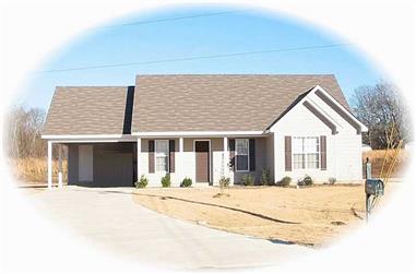 4-Bedroom, 1440 Sq Ft Small House Plans House Plan - 170-2350 - Front Exterior