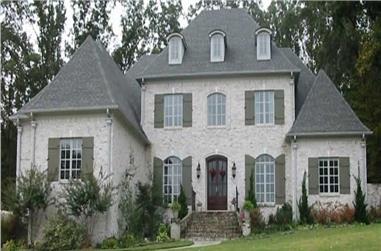 4-Bedroom, 4627 Sq Ft French House Plan - 170-2503 - Front Exterior