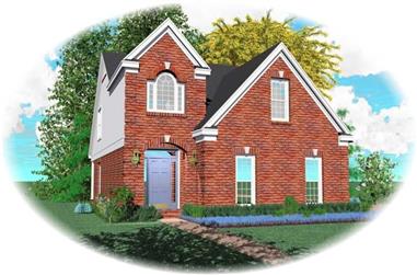 3-Bedroom, 1725 Sq Ft French House Plan - 170-2646 - Front Exterior