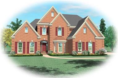 4-Bedroom, 3385 Sq Ft Luxury House Plan - 170-2683 - Front Exterior