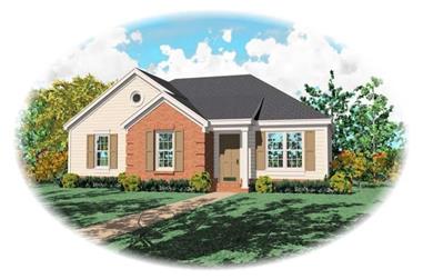 3-Bedroom, 1067 Sq Ft Small House Plans - 170-2702 - Main Exterior