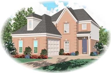 3-Bedroom, 2489 Sq Ft French House Plan - 170-2713 - Front Exterior