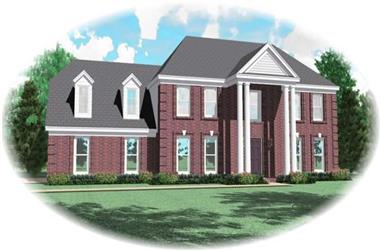 4-Bedroom, 2760 Sq Ft Colonial House Plan - 170-2738 - Front Exterior