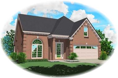 3-Bedroom, 2171 Sq Ft Traditional House Plan - 170-2799 - Front Exterior