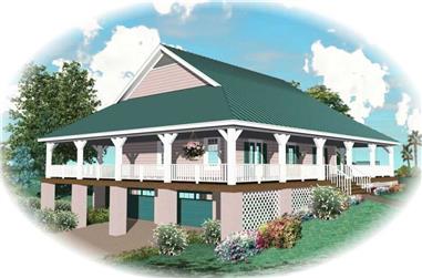 3-Bedroom, 2400 Sq Ft Country House Plan - 170-2800 - Front Exterior