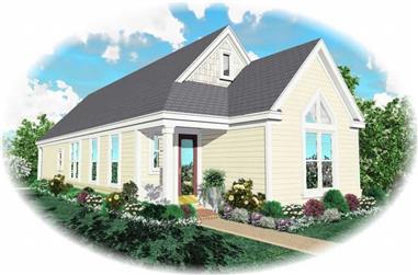 2-Bedroom, 1297 Sq Ft Small House Plans House Plan - 170-2829 - Front Exterior