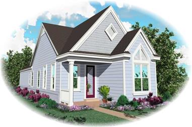 2-Bedroom, 1200 Sq Ft Country House Plan - 170-2841 - Front Exterior