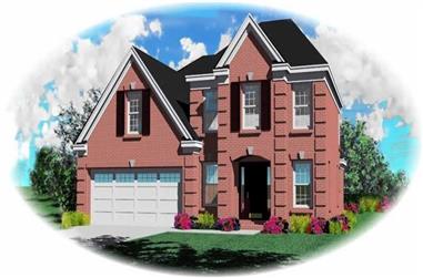 3-Bedroom, 2173 Sq Ft Traditional House Plan - 170-2842 - Front Exterior