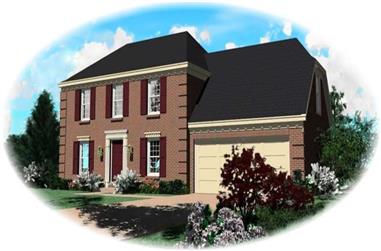 3-Bedroom, 1862 Sq Ft French House Plan - 170-2854 - Front Exterior