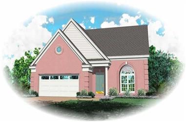3-Bedroom, 1423 Sq Ft Country House Plan - 170-2857 - Front Exterior