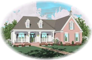 3-Bedroom, 2430 Sq Ft Country House Plan - 170-2860 - Front Exterior