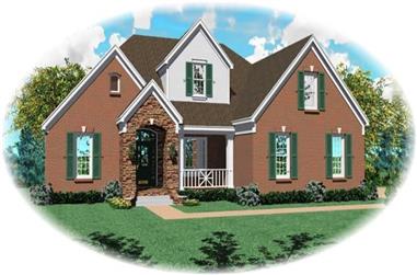 4-Bedroom, 3259 Sq Ft Country House Plan - 170-2870 - Front Exterior