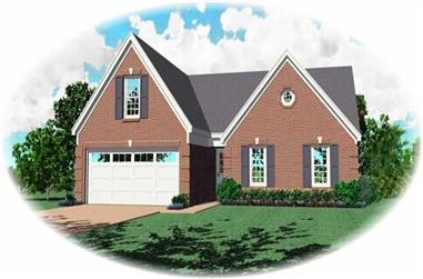 3-Bedroom, 1333 Sq Ft Small House Plans House Plan - 170-2896 - Front Exterior