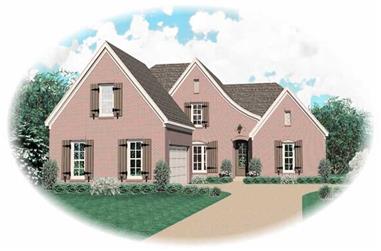 4-Bedroom, 2887 Sq Ft Country House Plan - 170-2901 - Front Exterior