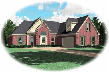3-Bedroom, 1877 Sq Ft Ranch House Plan - 170-2904 - Front Exterior