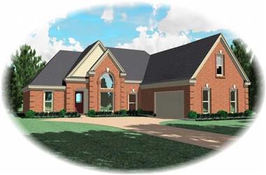 3-Bedroom, 2186 Sq Ft French House Plan - 170-2905 - Front Exterior