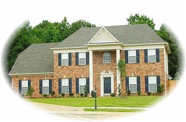 4-Bedroom, 2744 Sq Ft French House Plan - 170-2952 - Front Exterior