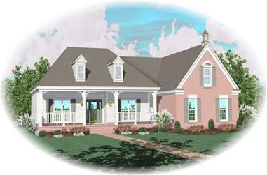 3-Bedroom, 2376 Sq Ft Country House Plan - 170-2965 - Front Exterior