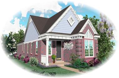 2-Bedroom, 1213 Sq Ft Cape Cod House Plan - 170-2985 - Front Exterior