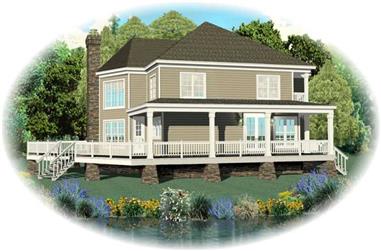 3-Bedroom, 2827 Sq Ft Country House Plan - 170-2988 - Front Exterior