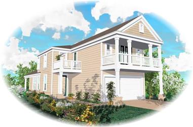 3-Bedroom, 1738 Sq Ft French House Plan - 170-2989 - Front Exterior